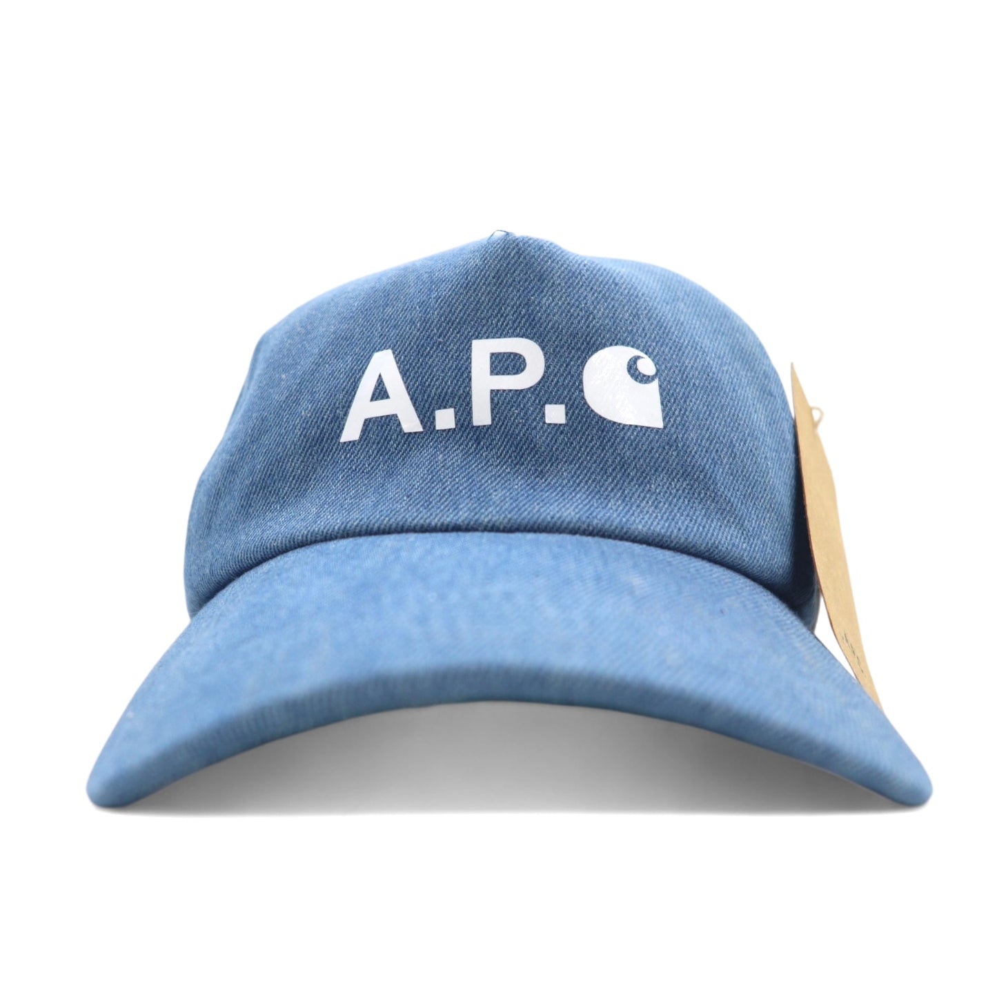 日本然リトテ-古着オンライン-Carhartt WIP × A.P.C. ブルガリア製 デニム ベースボールキャップ 54 ブルー コットン CASQUETTE CAMERON INDIGO 未使用品-Carhartt WIP × A.P.C. Bulgaria Made Denim Baseball Cap 54 Blue Cotton CASQUETTE CAMERON INDIGO Unused
