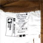 Carhartt Utility Work Pants Painter Pants L Beige Duck Relaxed Fit BN3279-M