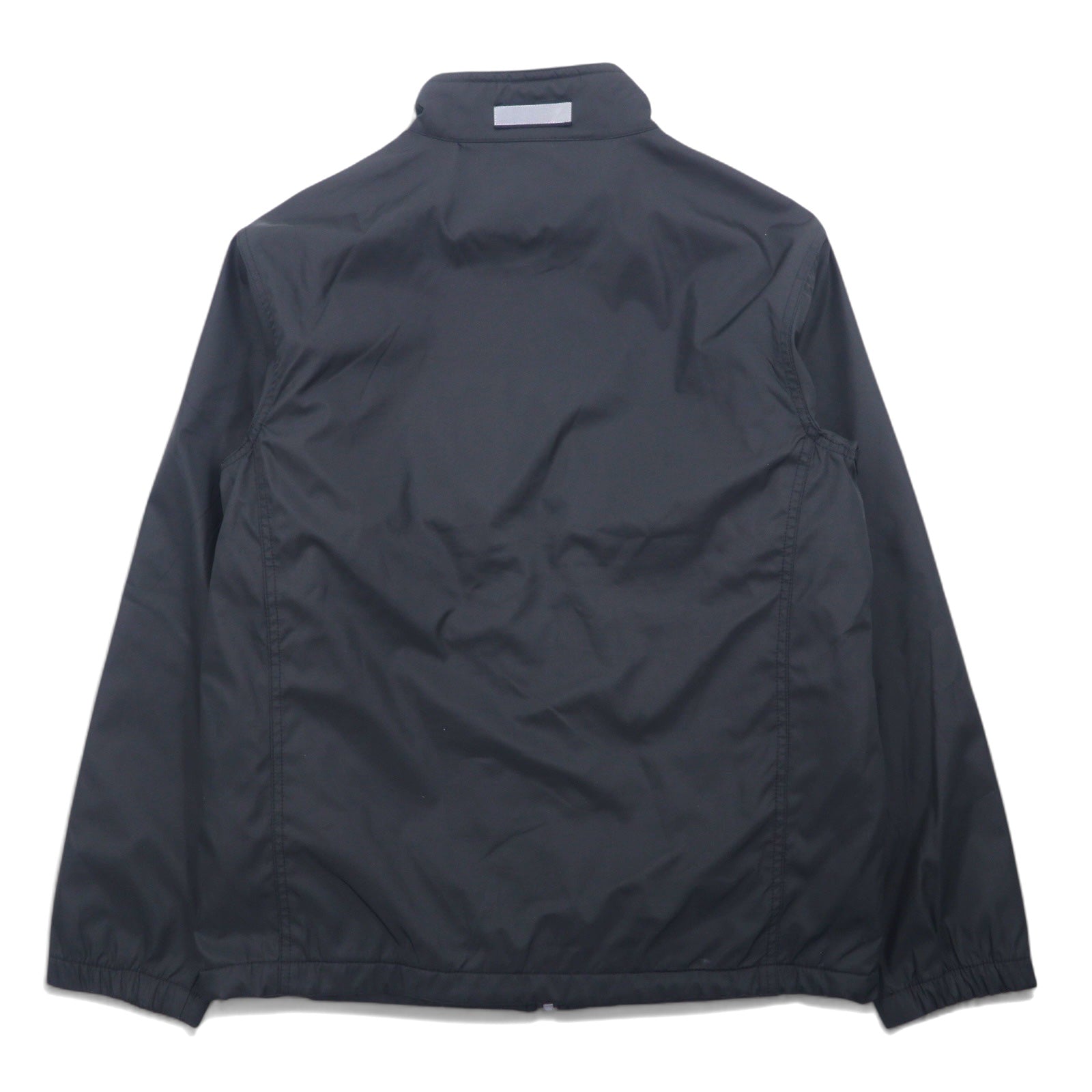 FIRST DOWN ナイロンジャケット M ブラック ポリエステル フリースライナー ドローコード