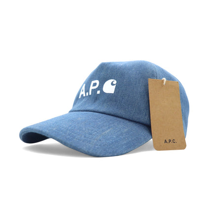 Carhartt WIP × A.P.C. ブルガリア製 デニム ベースボールキャップ 54 ブルー コットン CASQUETTE CAMERON INDIGO 未使用品