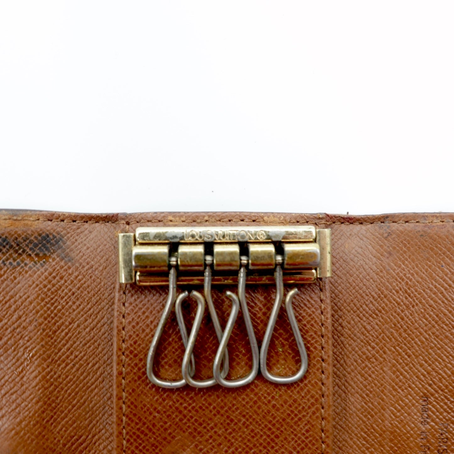 LOUIS VUITTON 4連キーケース PVC ミュルティクレ4 モノグラム ブラウン M62631 フランス製