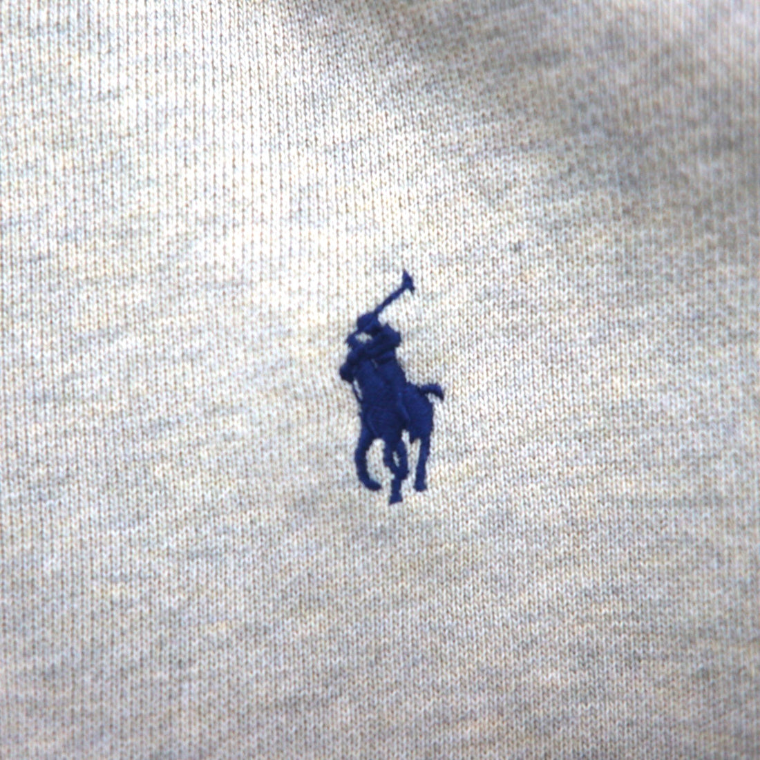 Ralph Lauren 90s Reverse Weave Heavyweight Zip Hoodie, Size M, Gray, Small Pony Embroidery