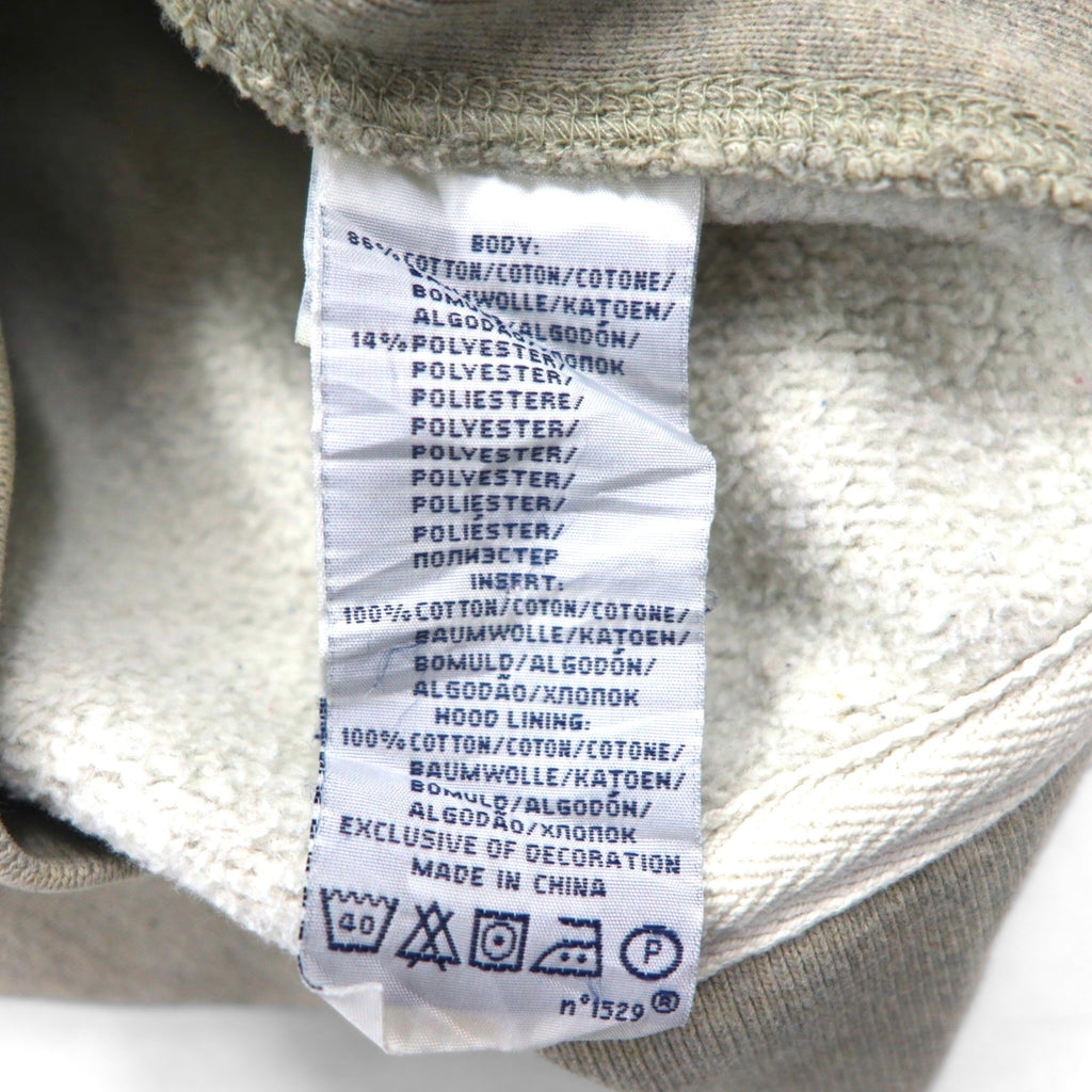Ralph Lauren 90s Reverse Weave Heavyweight Zip Hoodie, Size M, Gray, Small Pony Embroidery