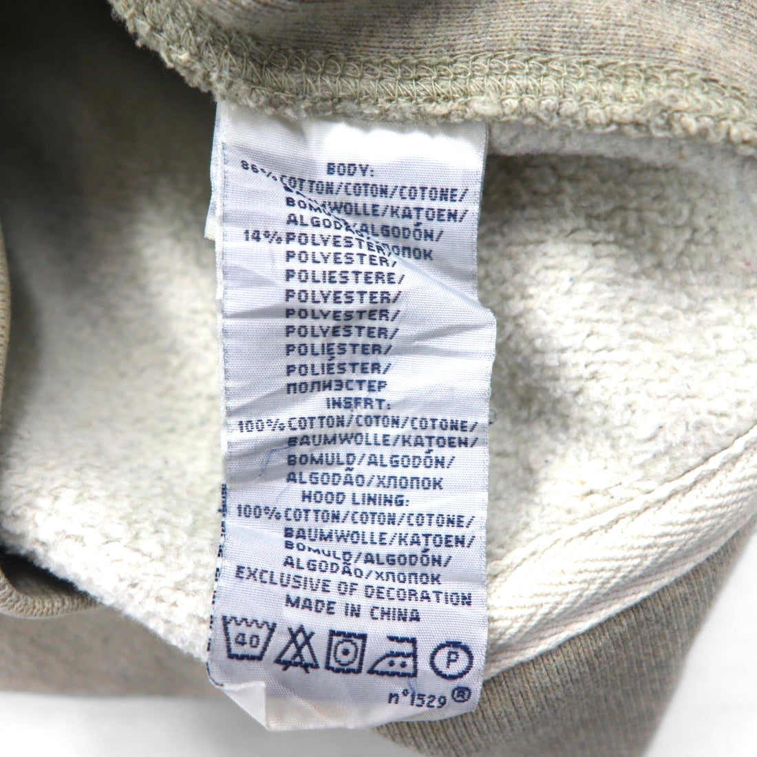Ralph Lauren 90s Reverse Weave Heavyweight Zip Hoodie, Size M, Gray, Small Pony Embroidery