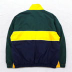 Vintage 90s Windbreaker IZOD 90s Color Block Nylon Jacket Jersey L Mesh Liner