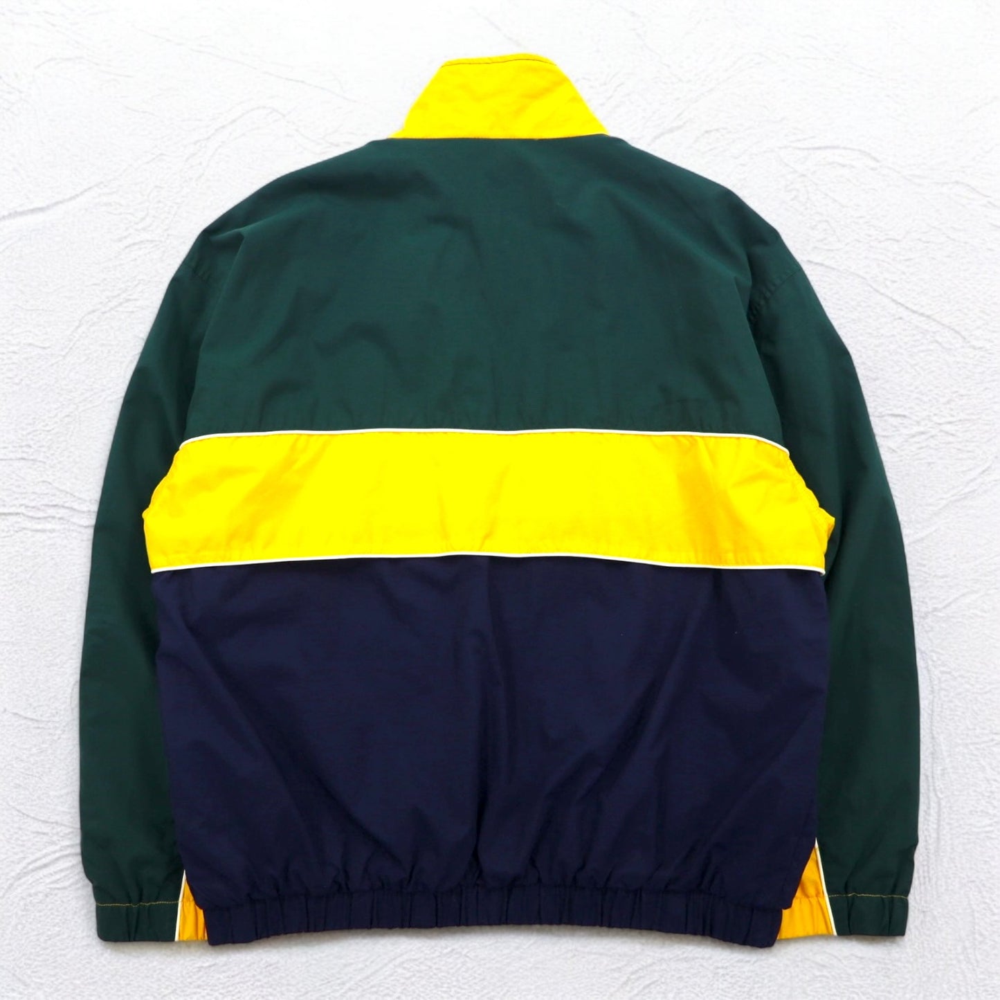 Vintage 90s Windbreaker IZOD 90年代 カラーブロック ナイロンジャケット ジャージ L メッシュライナー