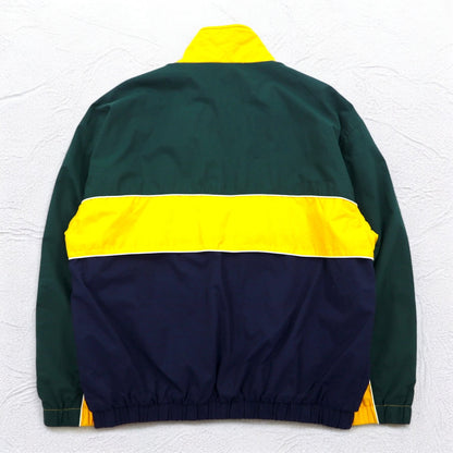 Vintage 90s Windbreaker IZOD 90年代 カラーブロック ナイロンジャケット ジャージ L メッシュライナー