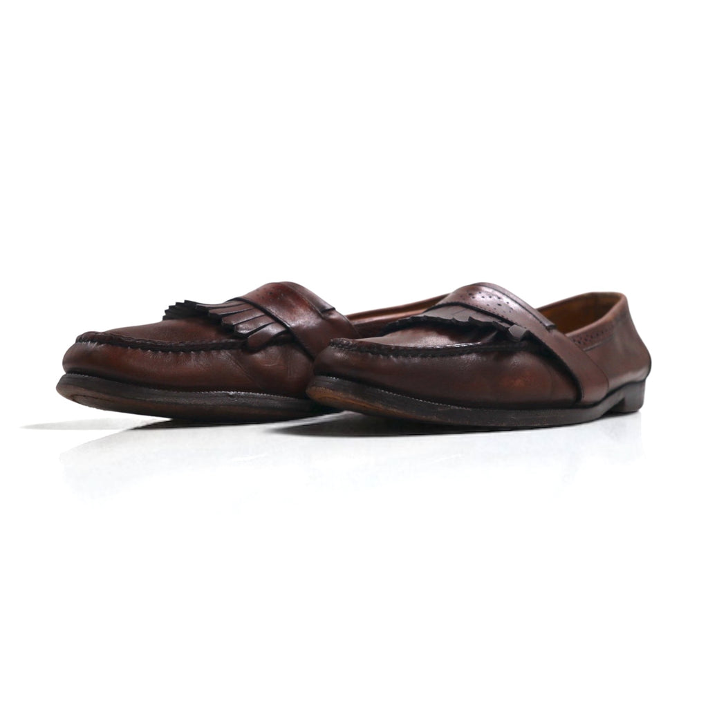 COLE HAAN USA made fringe loafers 28cm brown leather 225844 J5 6034