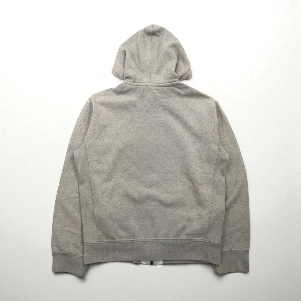 Ralph Lauren 90s Reverse Weave Heavyweight Zip Hoodie, Size M, Gray, Small Pony Embroidery