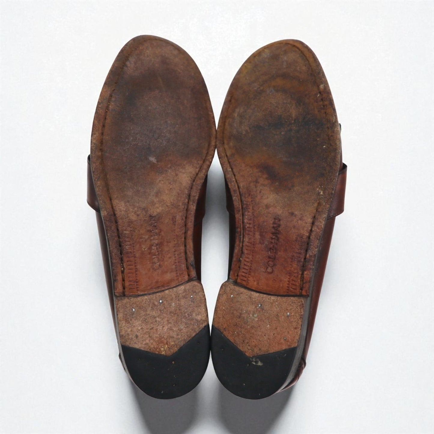 COLE HAAN USA製 フリンジ ローファー 28cm ブラウン レザー 225844 J5 6034