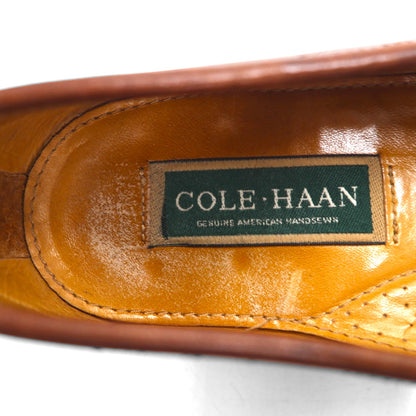 COLE HAAN USA製 フリンジ ローファー 28cm ブラウン レザー 225844 J5 6034