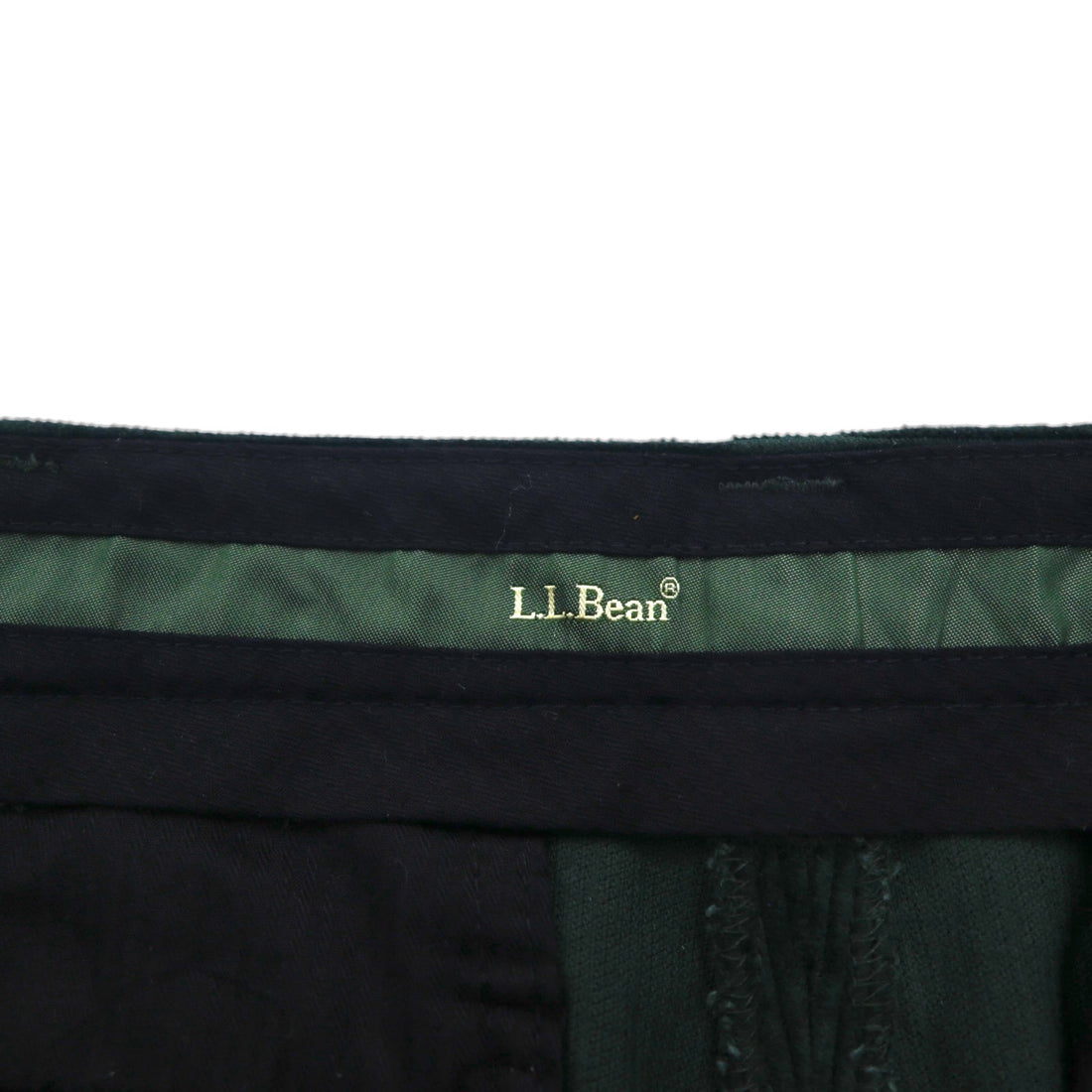 L.L.Bean 90年代 クラシックフィット コーデュロイ チノパンツ L グリーン 285254