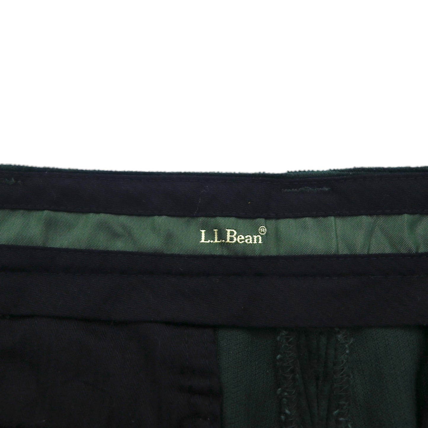 LLBean 90s Classic Fit Corduroy Chino Pants, Size L, Green, 285254