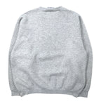 Lee USA Made 90s ULTRAWEIGHT College Print Sweatshirt L Grey Cotton Fleece Lining ALPHA CHI OMEGA Arch Logo