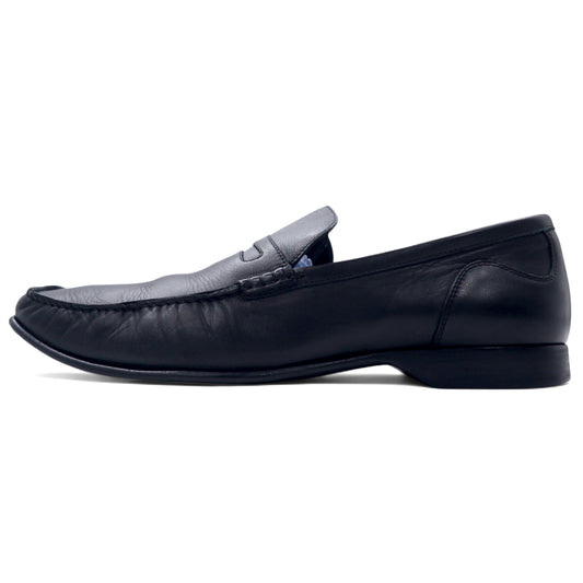 日本然リトテ-古着オンライン-BALLY スイス製 コインローファー 28cm ブラック カーフ レザー MARZIO-BALLY Swiss Made Coin Loafers US10 Black Calf Leather MARZIO