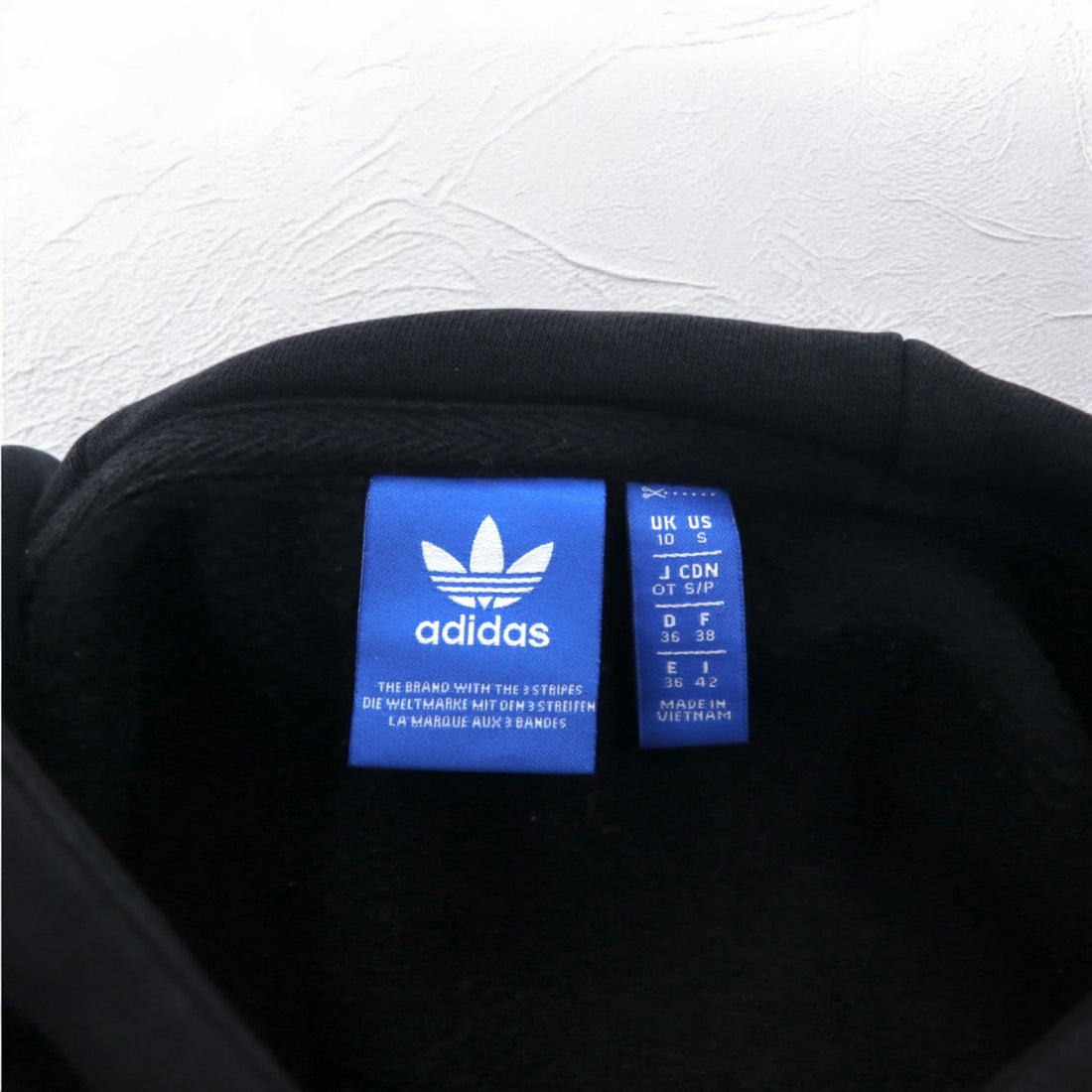 adidas originals Trefoil logo print hoodie XL black fleece lining AY6630