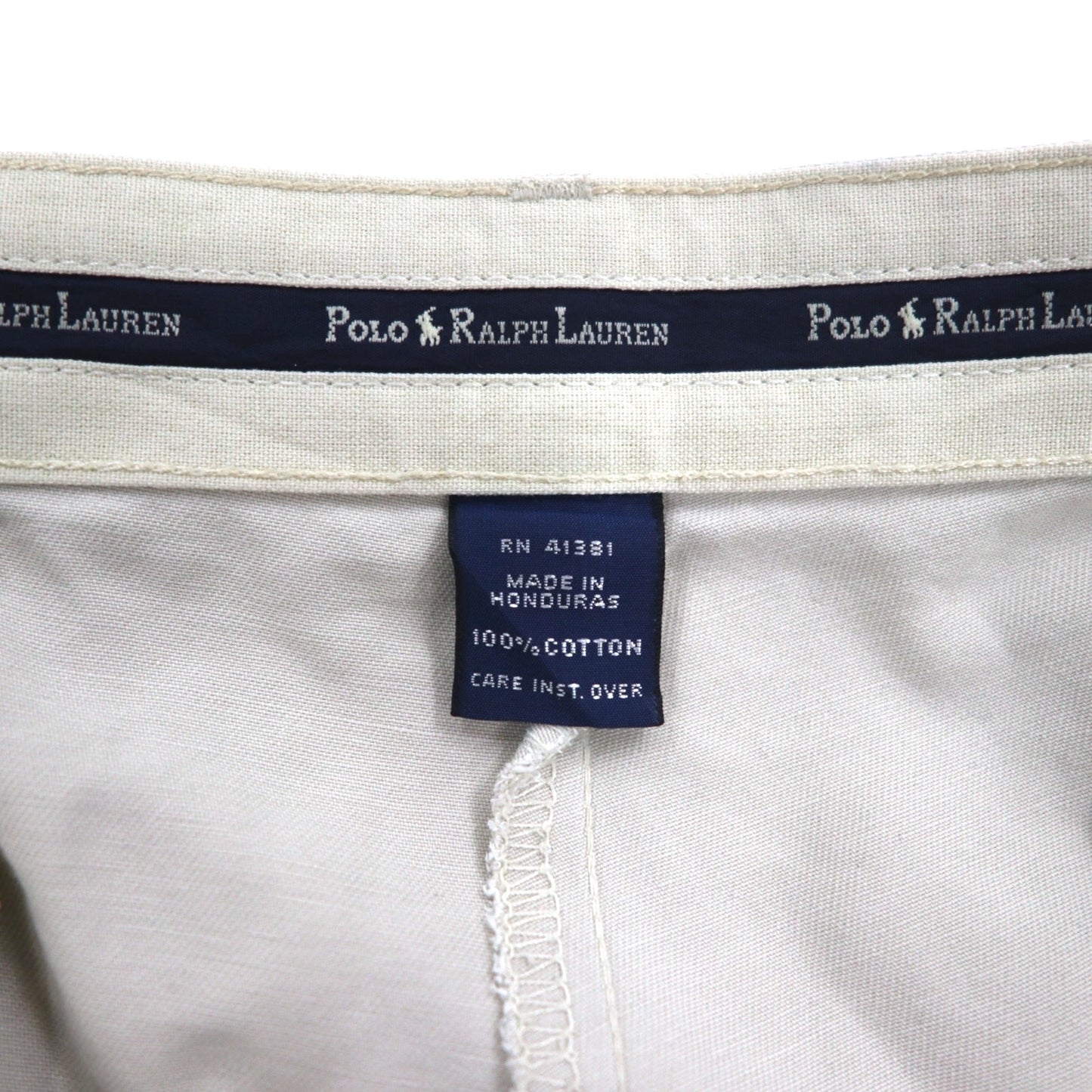 POLO RALPH LAUREN 90年代 ポロチノ 2タック ワイド チノパンツ M ベージュ コットン