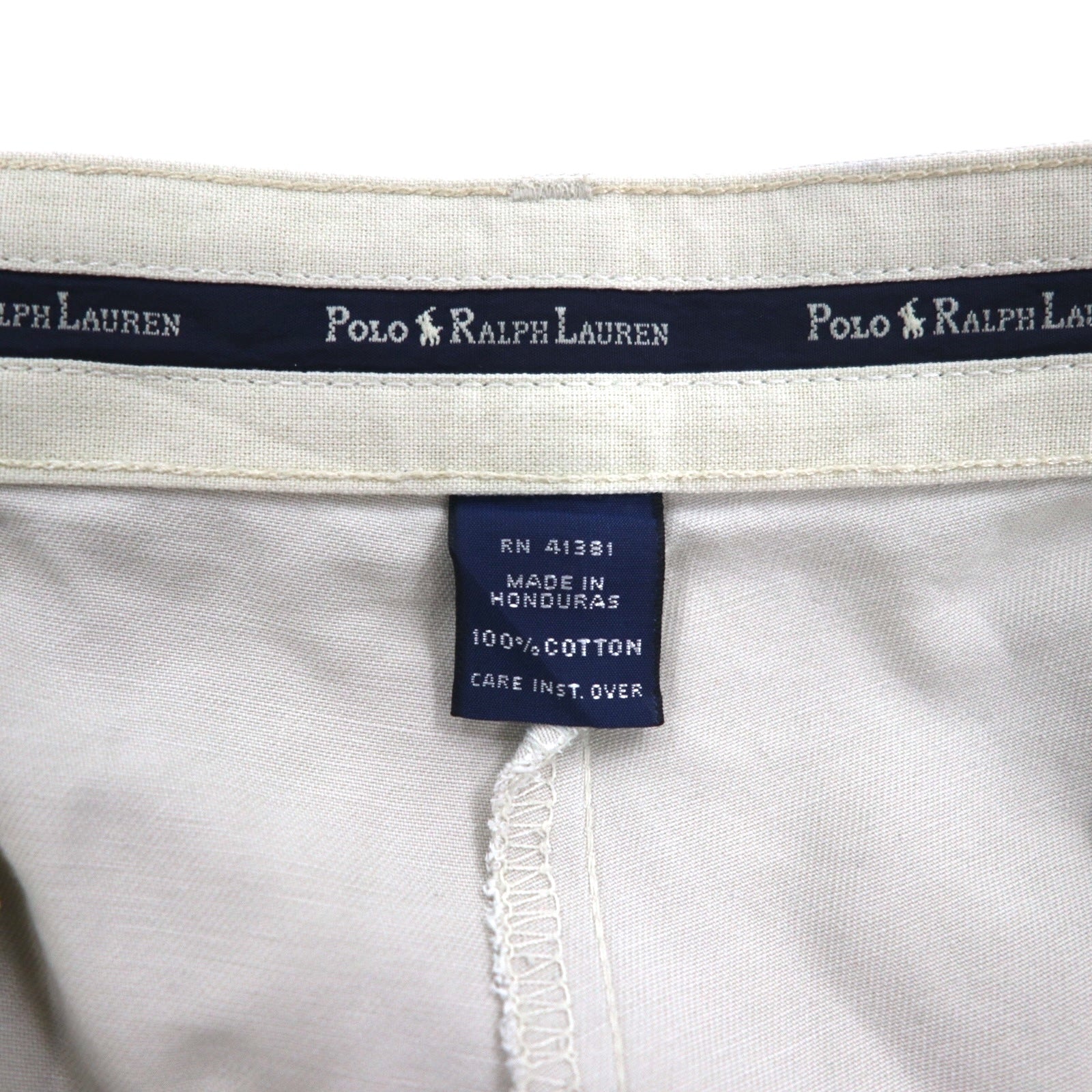 POLO RALPH LAUREN 90年代 ポロチノ 2タック ワイド チノパンツ M ベージュ コットン