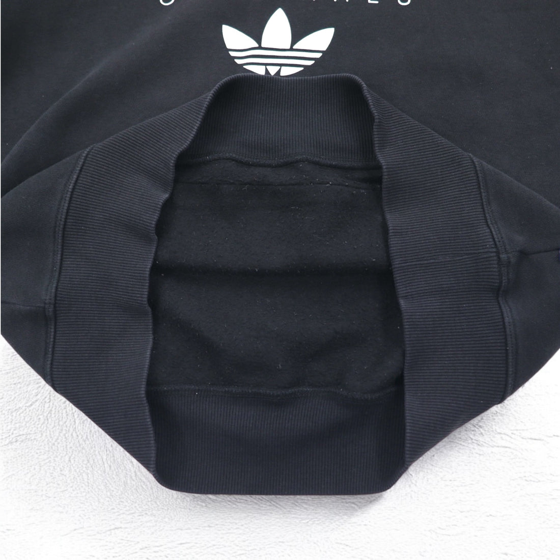adidas originals Trefoil logo print hoodie XL black fleece lining AY6630