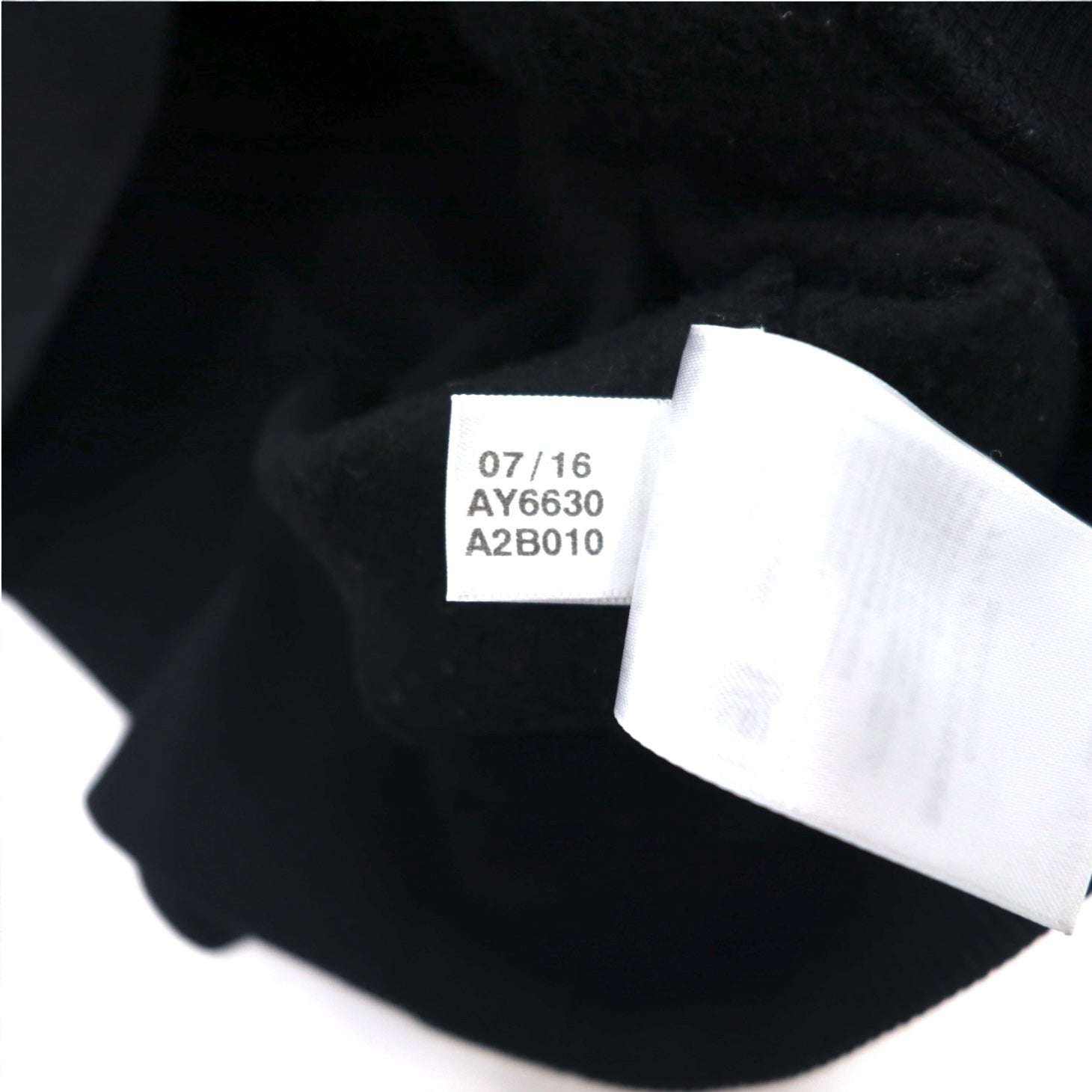 adidas originals トレフォイルロゴ プリント パーカー XL ブラック 裏起毛 AY6630