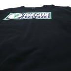 DISCUS ATHLETIC Crewneck Sweatshirt M Black Cotton Logo Print