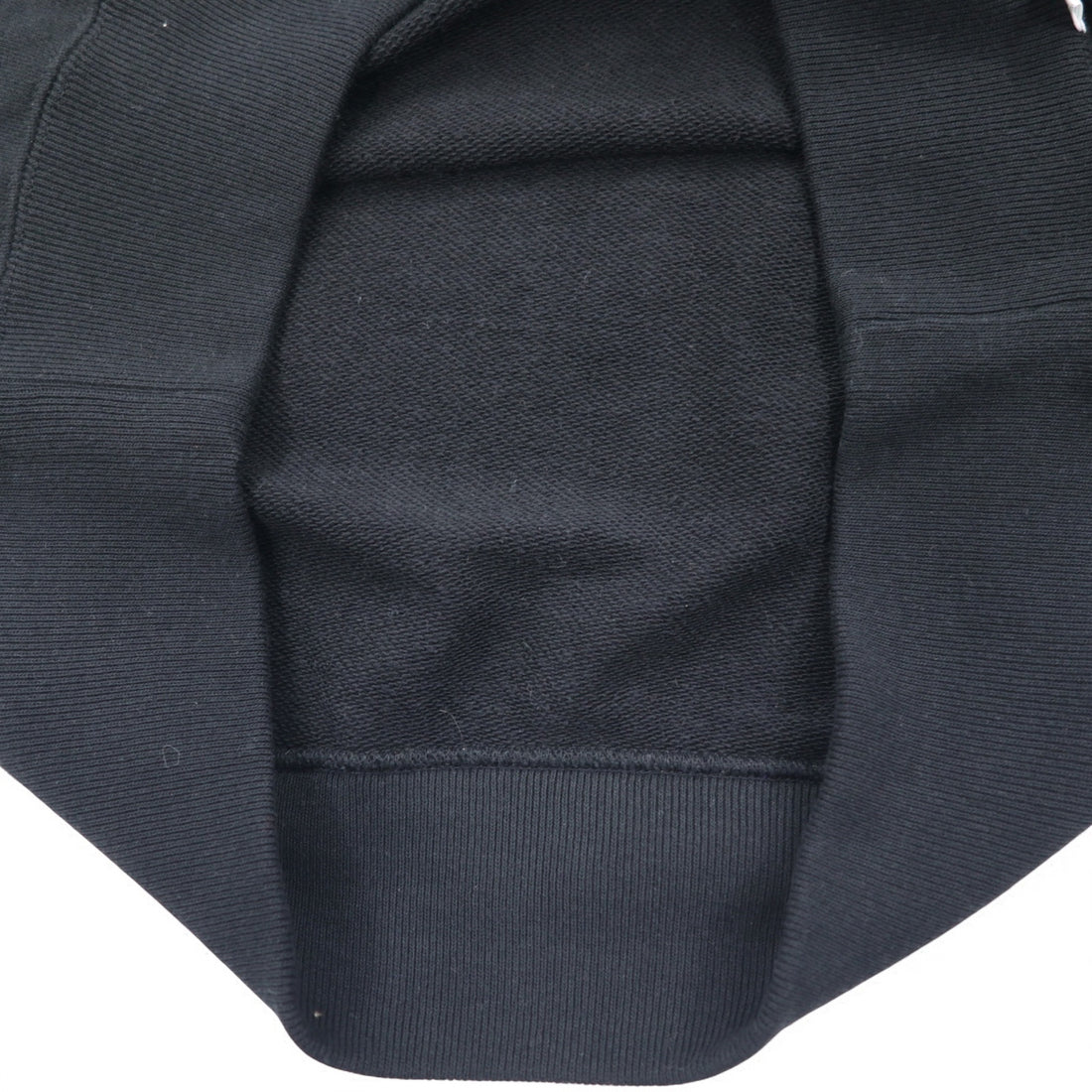 DISCUS ATHLETIC Crewneck Sweatshirt M Black Cotton Logo Print