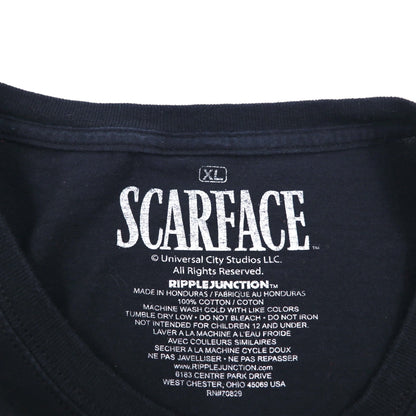SCARFACE スカーフェイス ムービー 映画 Tシャツ XL ブラック コットン アルパチーノ RIPPLE JUNCTION ホンジュラス製