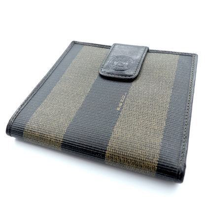 FENDI コンパクトウォレット 2つ折り財布 ペカン柄 レザー PVC オールド 2251-01695-078 イタリア製