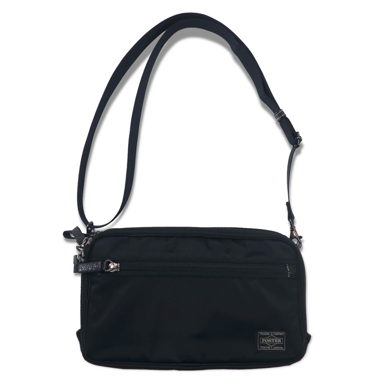 PORTER Plan 2WAY Shoulder Bag Black Nylon Twill Water Repellent PLAN  728-08710 Japan Made – 日本然リトテ