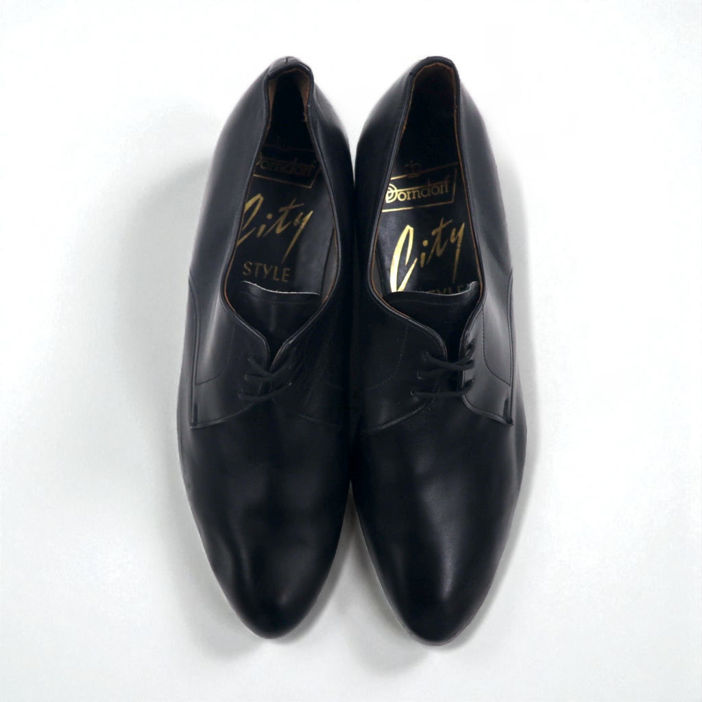 Dorndorf プレーントゥ ドレスシューズ サービスシューズ 27.5cm ブラック レザー City STYLE