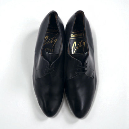 Dorndorf プレーントゥ ドレスシューズ サービスシューズ 27.5cm ブラック レザー City STYLE