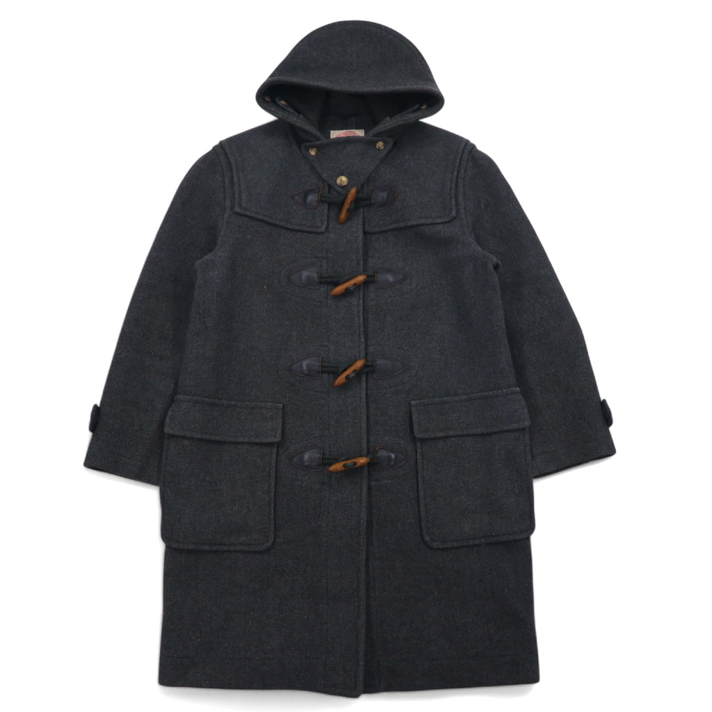 日本然リトテ-古着オンライン-J.PRESS 80年代 ダッフルコート L グレー メルトン ウール トグルボタン-J.PRESS 80's Coat L Gray Melton Wool Toggle Button