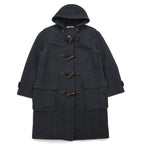 日本然リトテ-古着オンライン-J.PRESS 80年代 ダッフルコート L グレー メルトン ウール トグルボタン-J.PRESS 80's Coat L Gray Melton Wool Toggle Button