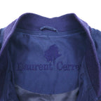 90s Vintage Bomber Jacket, 90s Peach Skin Swing Top Harrington Jacket, Navy, XL, Laurent Cerrer