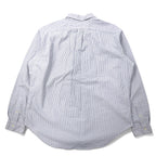 Ralph Lauren 90s Oxford Button-Down Shirt, XL, Blue, Striped, Cotton, Classic Fit, Small Pony Embroidery