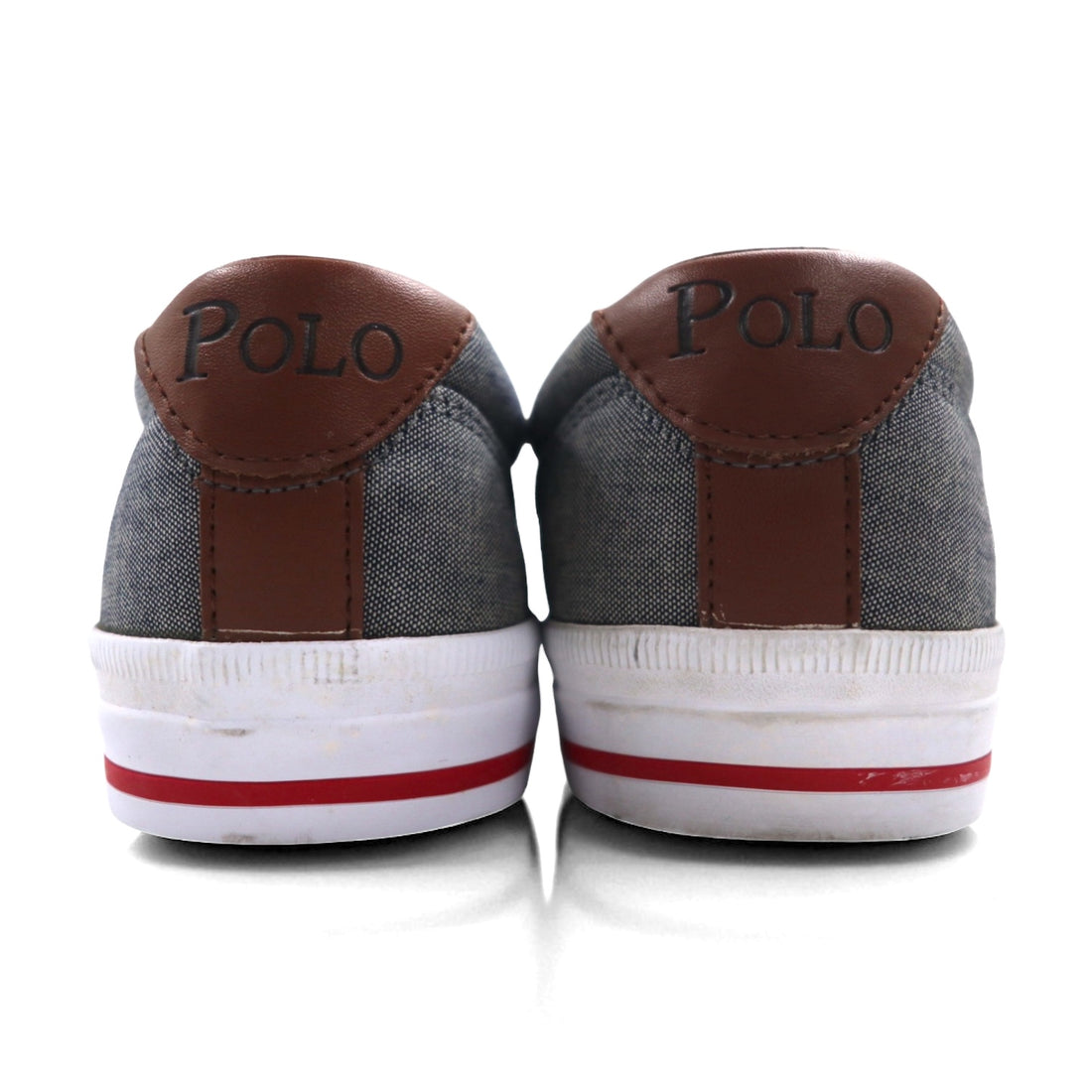 Polo by Ralph Lauren キャンバス スニーカー 25.5cm グレー スモールポニー刺繍 VAUGHN