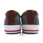 Polo by Ralph Lauren キャンバス スニーカー 25.5cm グレー スモールポニー刺繍 VAUGHN
