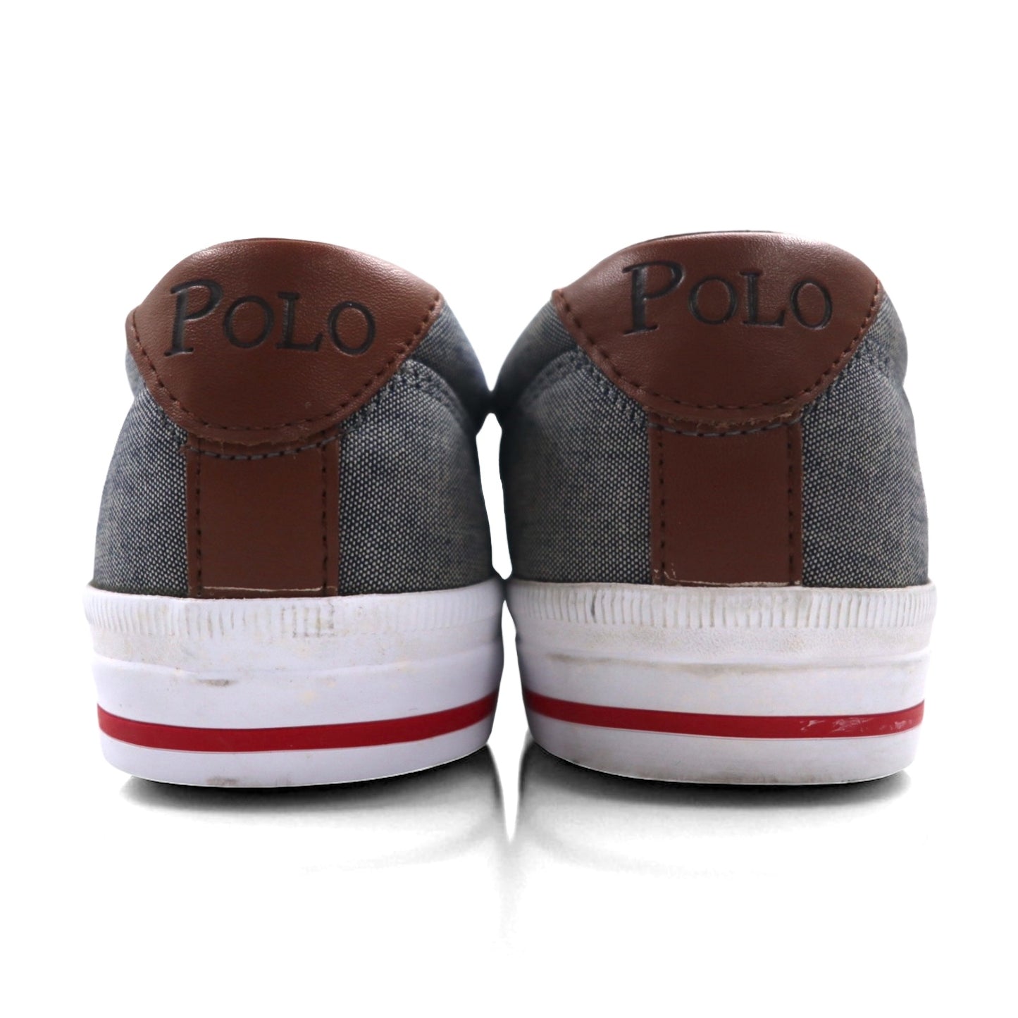 Polo by Ralph Lauren キャンバス スニーカー 25.5cm グレー スモールポニー刺繍 VAUGHN