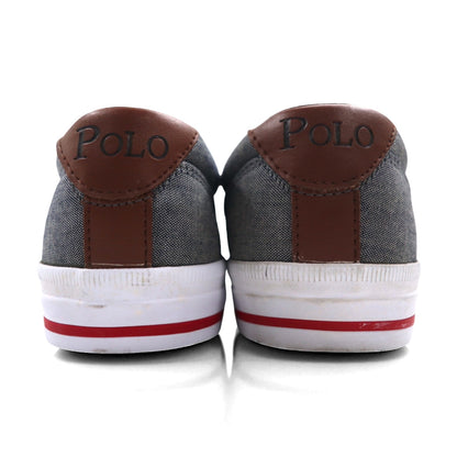 Polo by Ralph Lauren キャンバス スニーカー 25.5cm グレー スモールポニー刺繍 VAUGHN