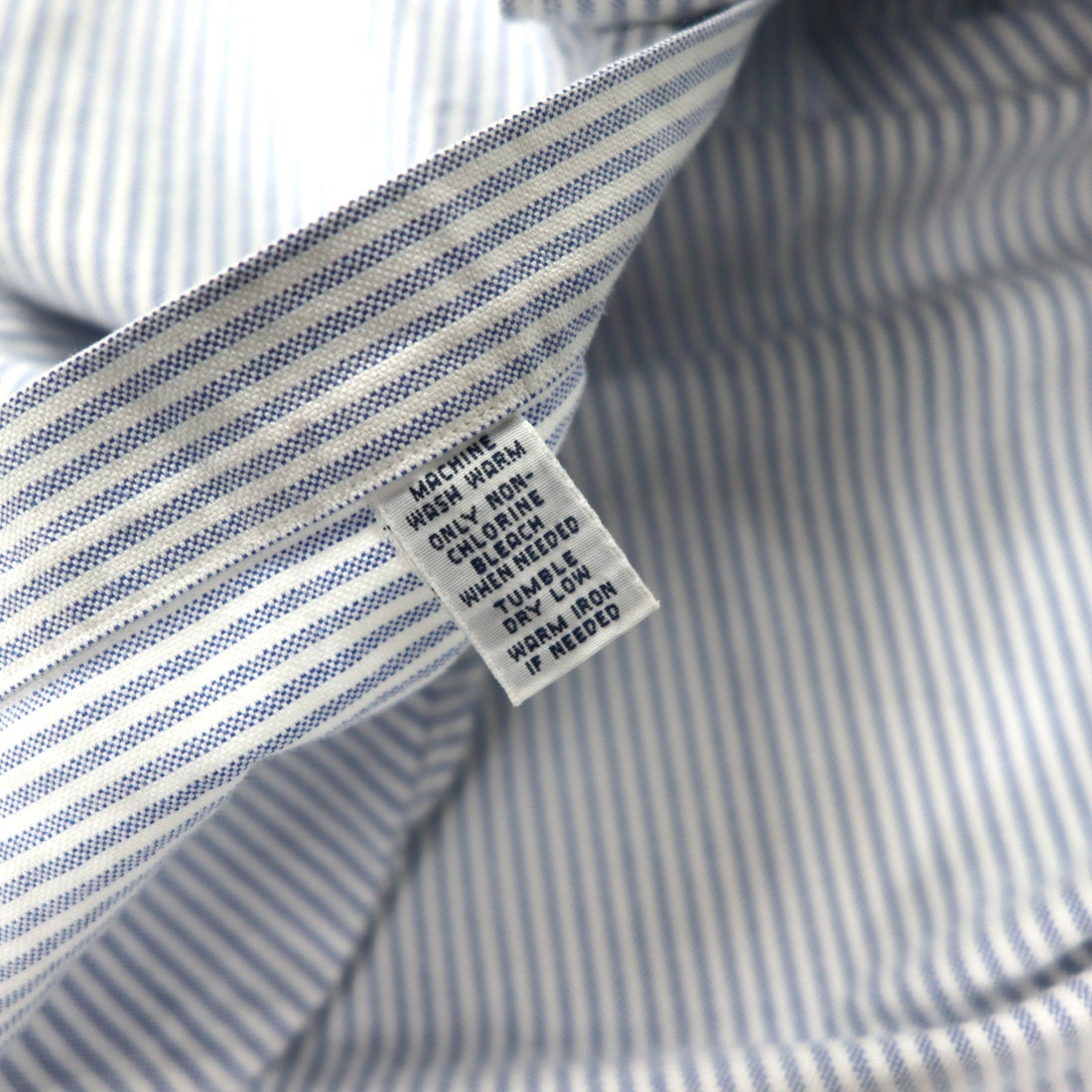 Ralph Lauren 90s Oxford Button-Down Shirt, XL, Blue, Striped, Cotton, Classic Fit, Small Pony Embroidery