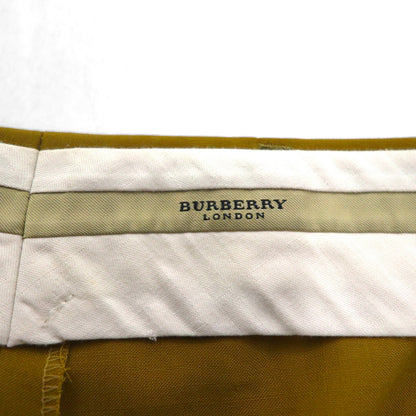 BURBERRY スペイン製 2タック ワイド スラックス パンツ XL ベージュ ウール プリーツ ダブル