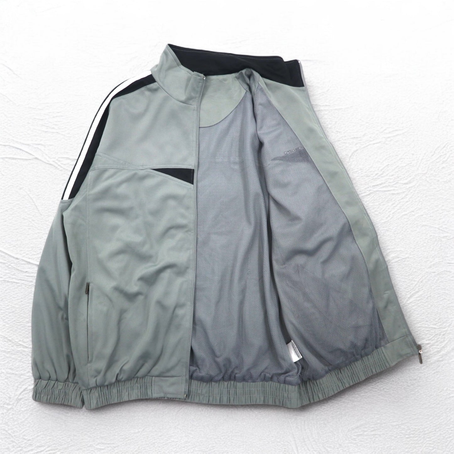 STARTER 90年代 トラックジャケット ジャージ XL グレー サイドライン スタンドカラー ハイネック