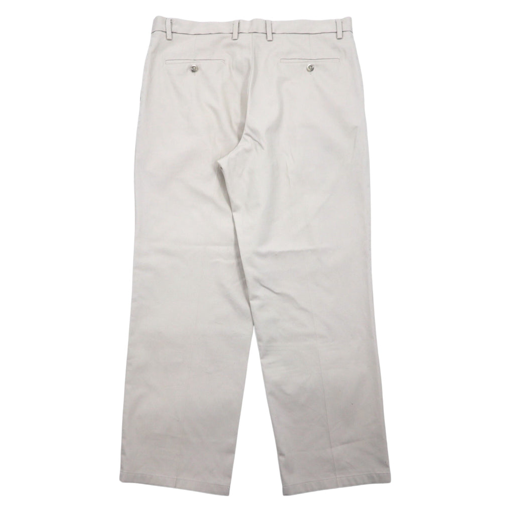 DOCKERS ( Levi's ) タック ワイド チノパンツ 36 ベージュ コットン CLASSIC FIT センタープレス