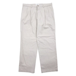 DOCKERS ( Levi's ) タック ワイド チノパンツ 36 ベージュ コットン CLASSIC FIT センタープレス