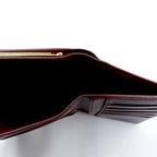 Cartier Mustline Clasp Trifold Wallet Bordeaux Leather Old