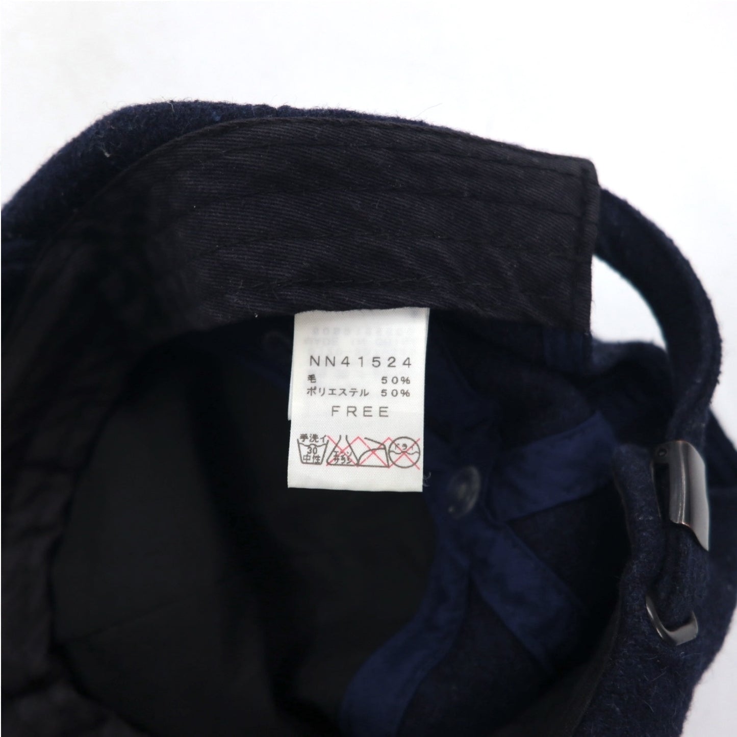 THE NORTH FACE ベースボールキャップ FREE ネイビー ウール TNF LOGO FLANNEL CAP NN41524