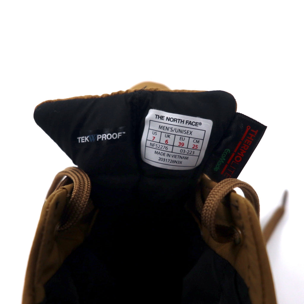 THE NORTH FACE ハンプバック ウォータープルーフ チャッカ 24cm ブラウン ポリエステル TEKWPROOF 防水 THERMOLITE(R)T-Down Humpback WP Chukka NF52276