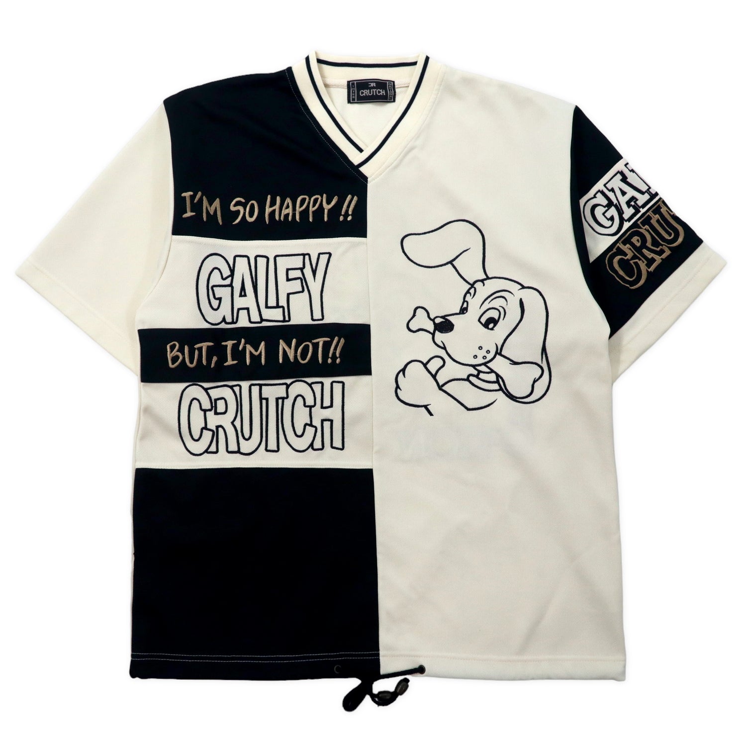 CRUTCH (Galfy) GALFY 90s Setup Jersey XL White Polyester Dog