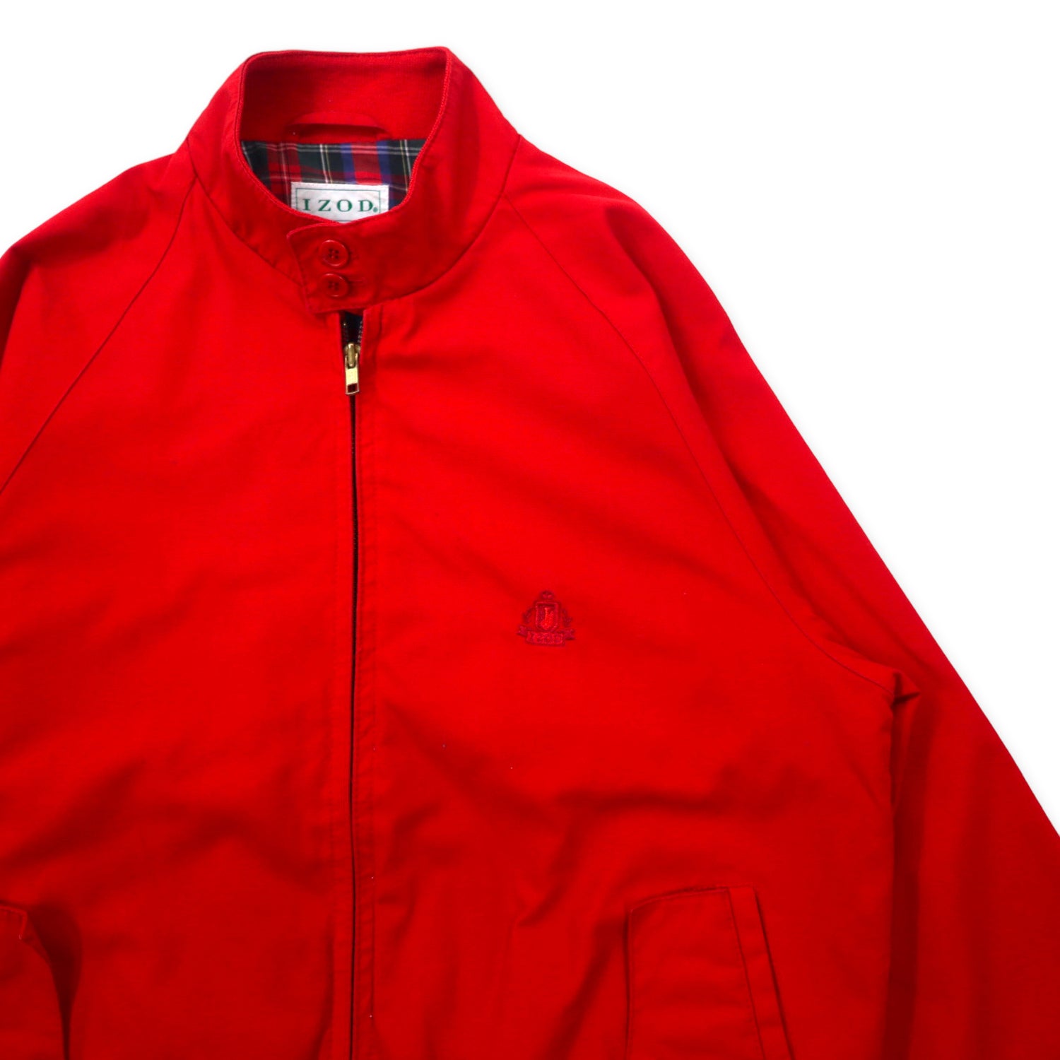 IZOD Swing Top Harrington Jacket S Red Cotton Polyester Lining