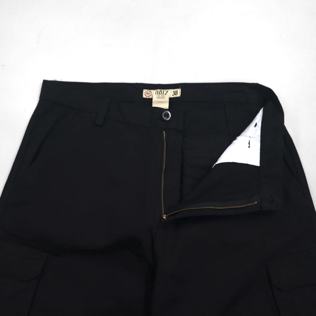 90年代 NOIZ バギー カーゴ ショートパンツ ハーフパンツ XL ブラック コットン PREMIUM JEANS 膝下丈